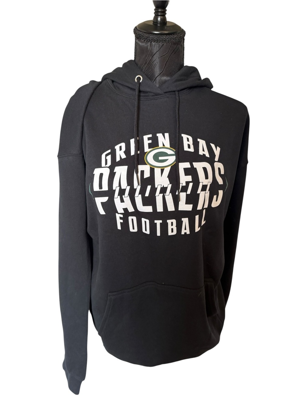 Green Bay Packers Starter Hoodie Mens XL Black NFL Football Pullover NWT